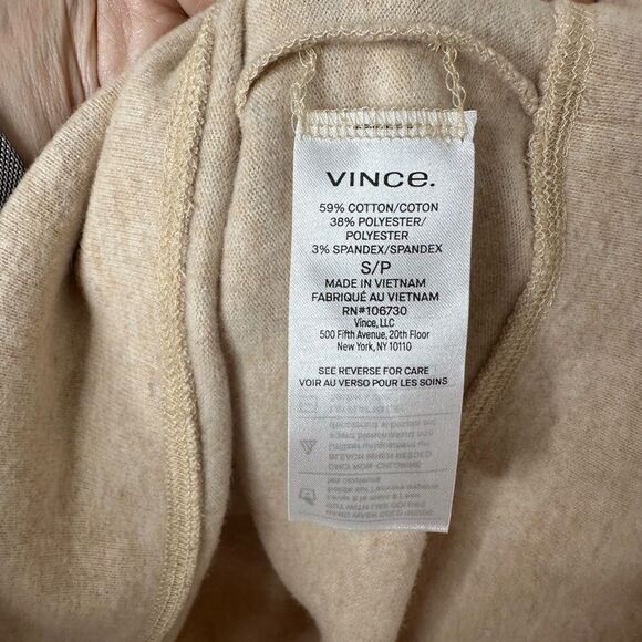 Vince Long Sleeve Raglan Pullover in Marzipan Sz S - Picture 5 of 8